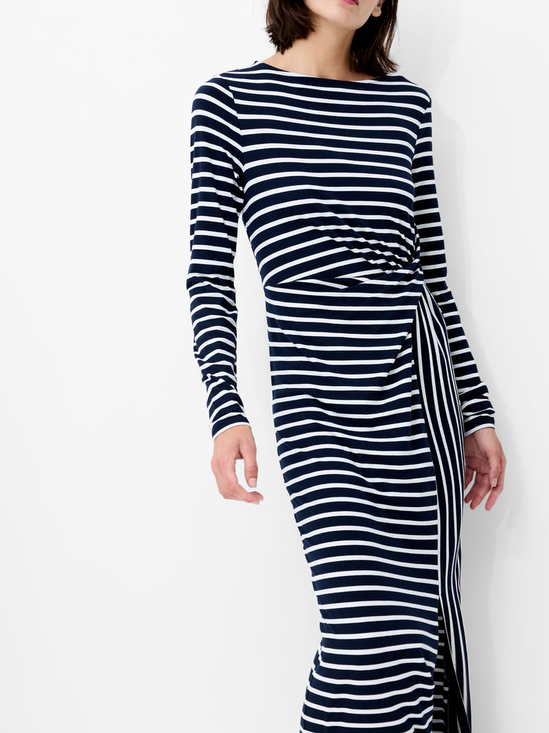 Kyra Jersey Striped Midaxi Dress