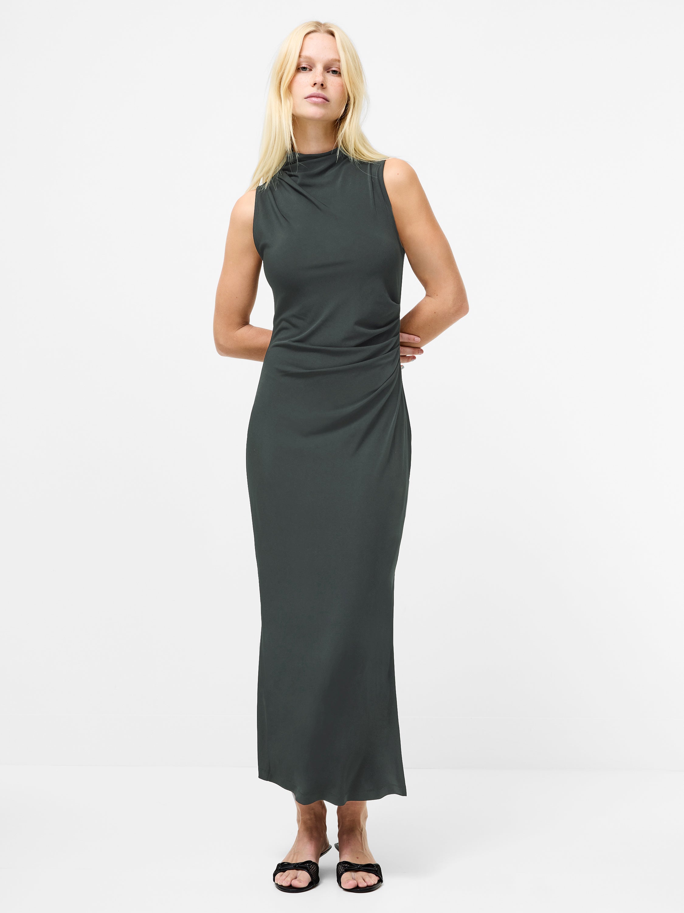 Samira Jersey High Neck Dress