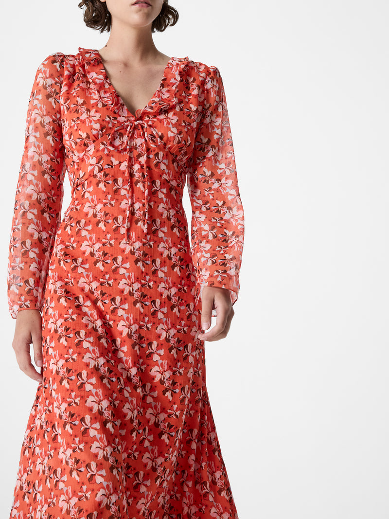 Rebecca Emina V Neck Dress