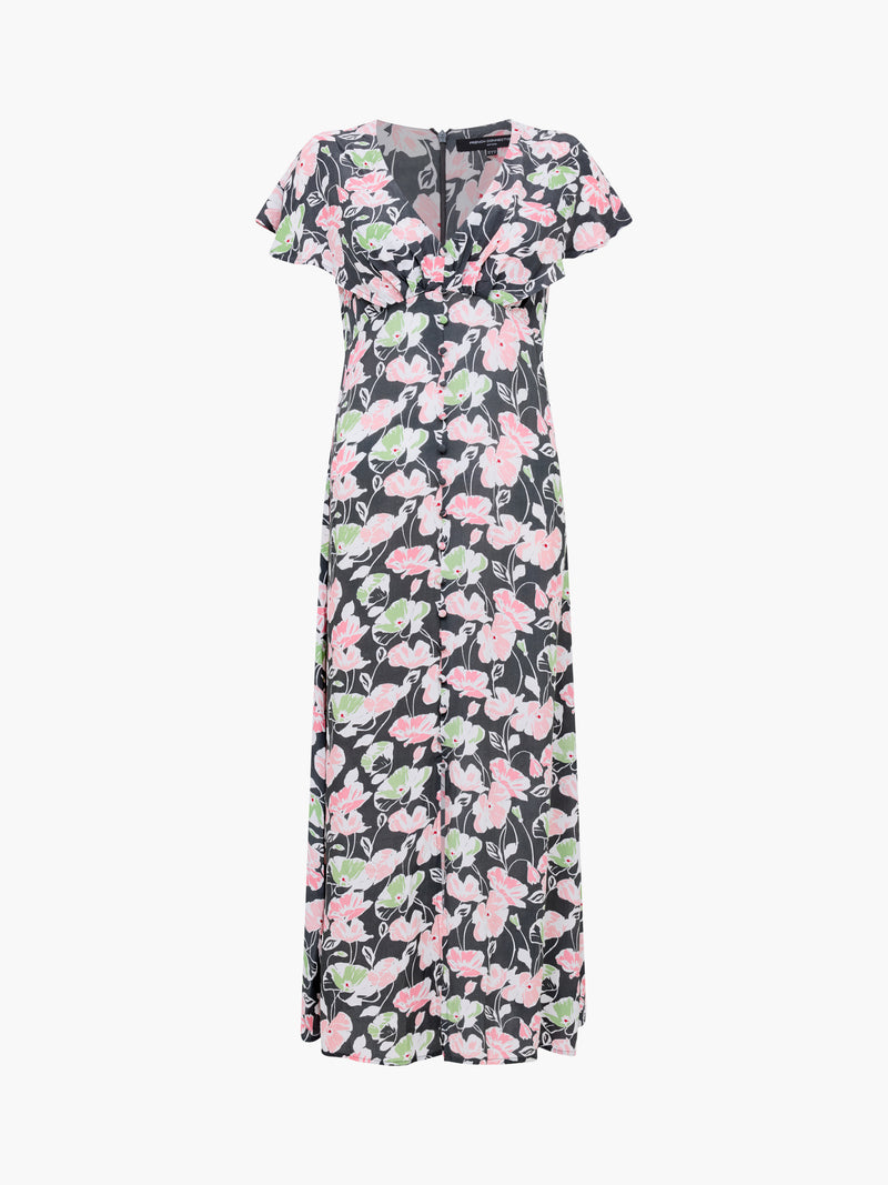 Ellie Eco Cape Sleeve Tea Dress