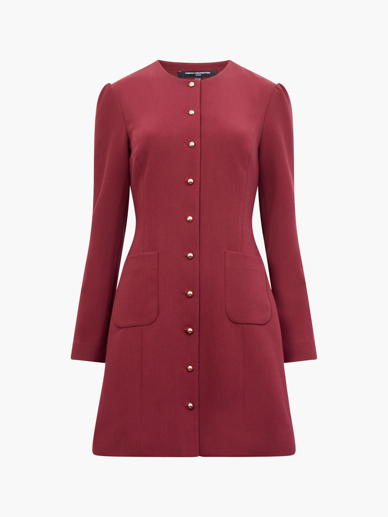 Celie Button Through Mini Dress