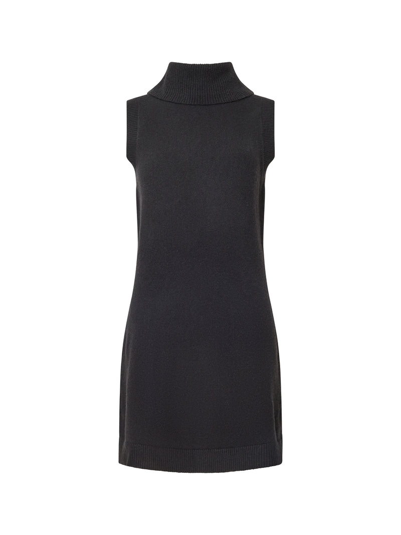 Vhari Recycled Knit Sleeveless Turtleneck Mini Dress