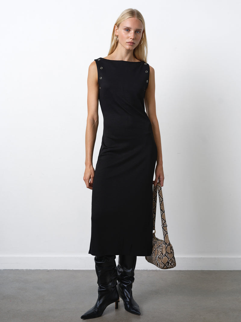Orla Jersey Eyelet Midi Dress