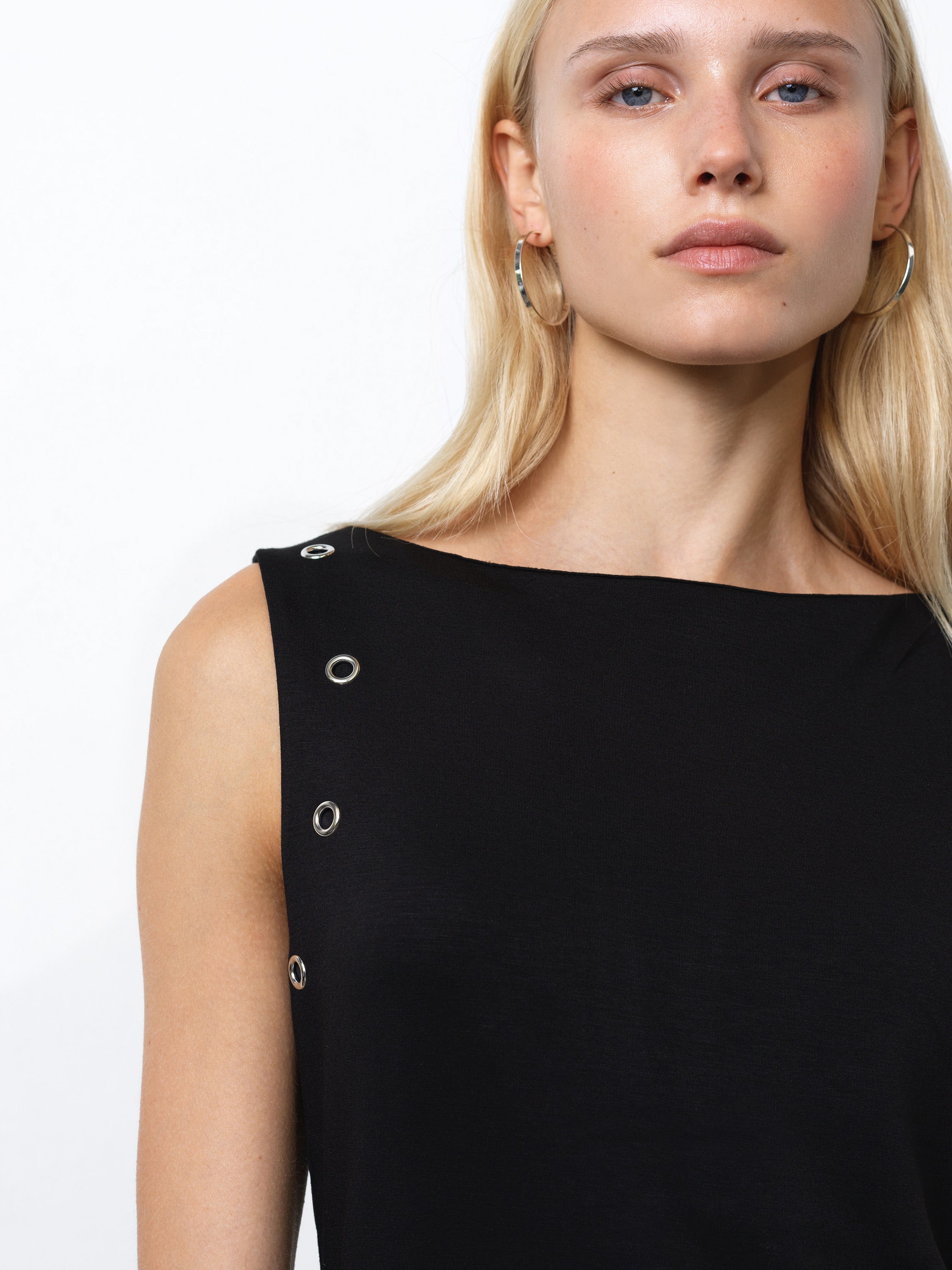 Orla Jersey Eyelet Midi Dress