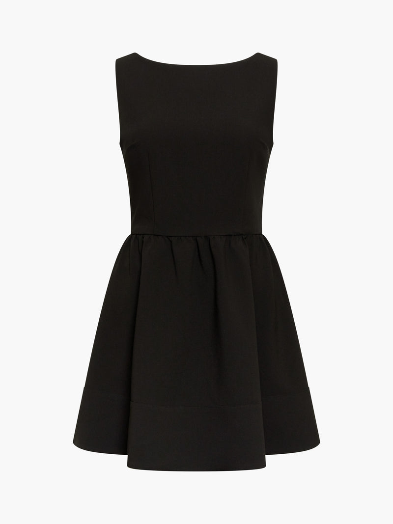 Azra Twill Low Back Mini Dress