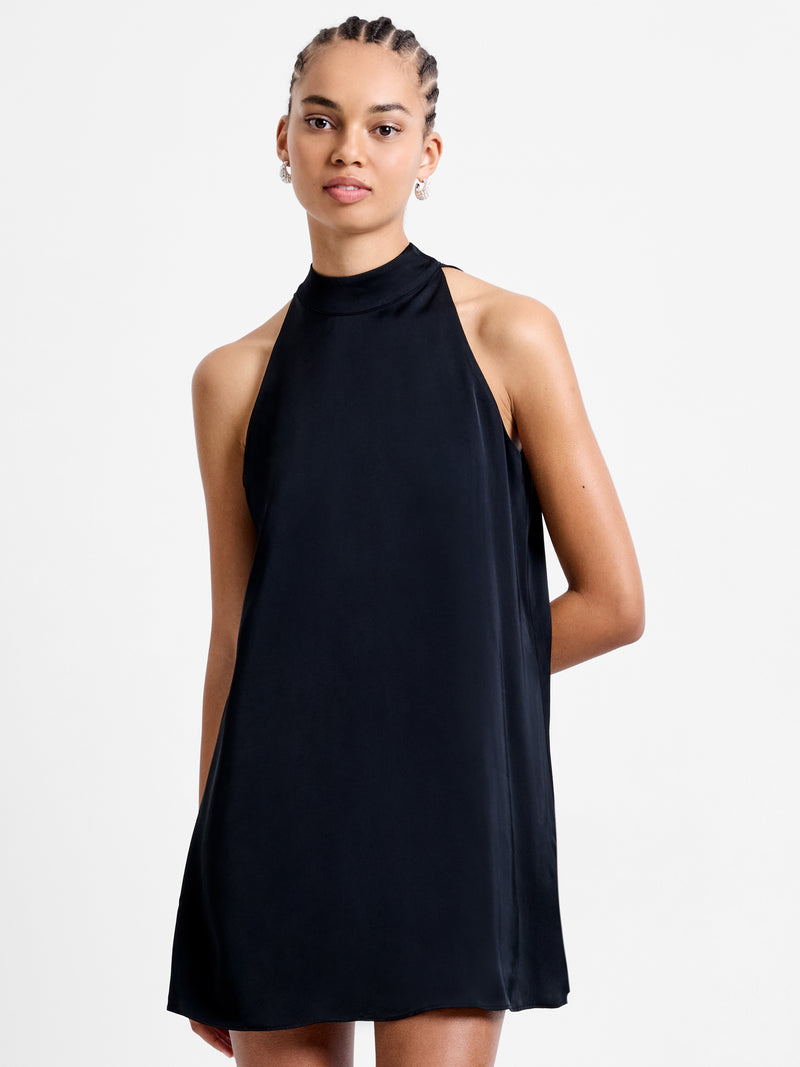 Ennis Eco Satin Babydoll Mini Dress