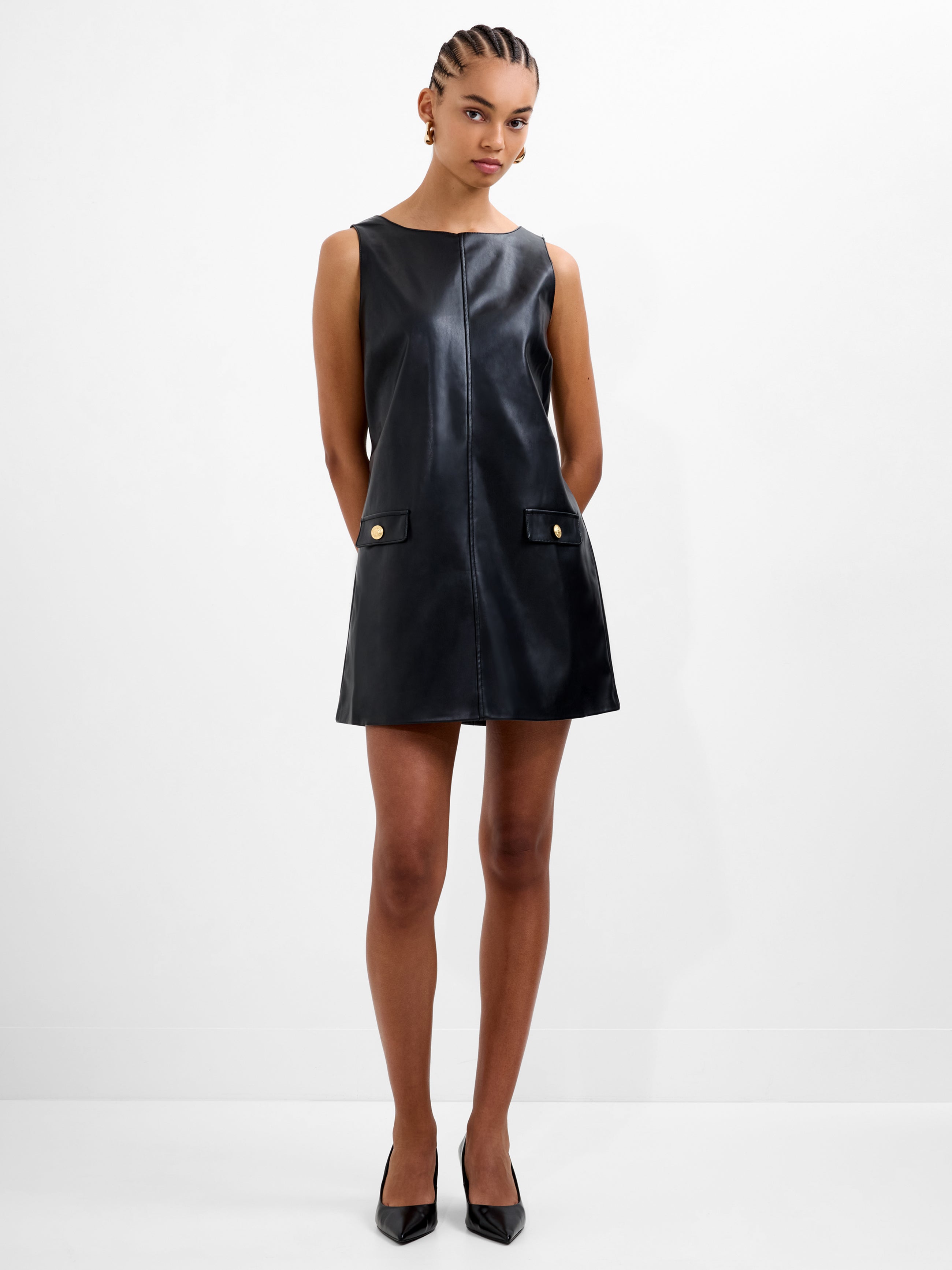 Dessa Faux Leather Mini Dress