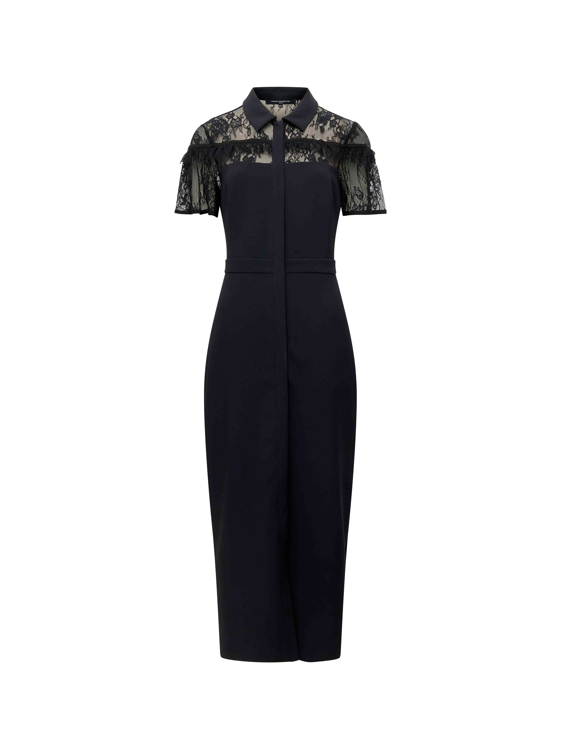 Miles Lace Mix Shirt Dress