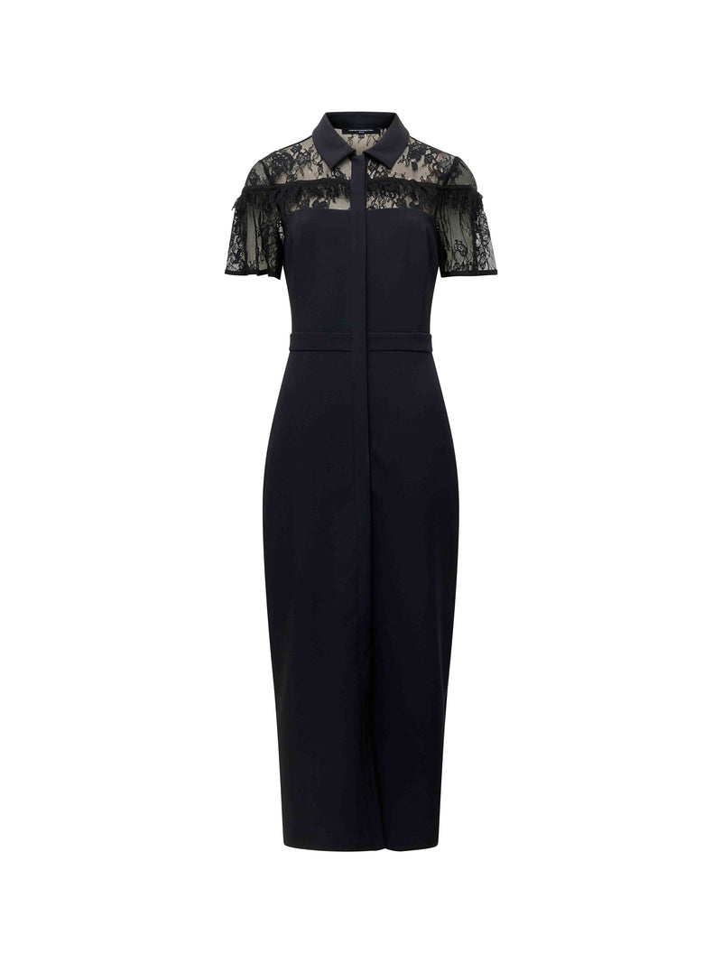 Miles Lace Mix Shirt Dress