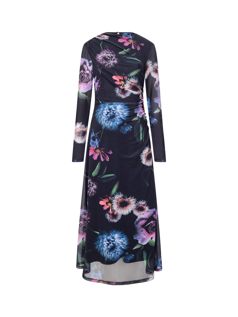 Tarissa Mesh Rose Long Sleeve Dress