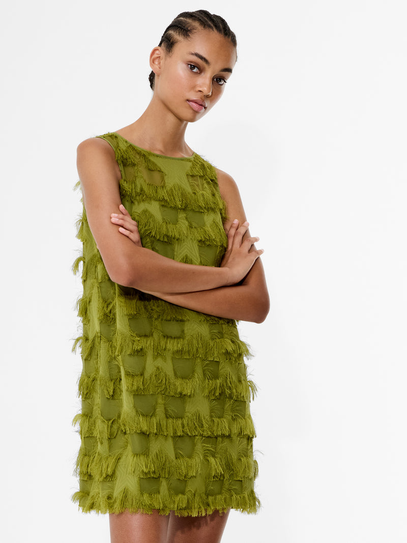 Miley Chiffon Star Fringe Mini Dress