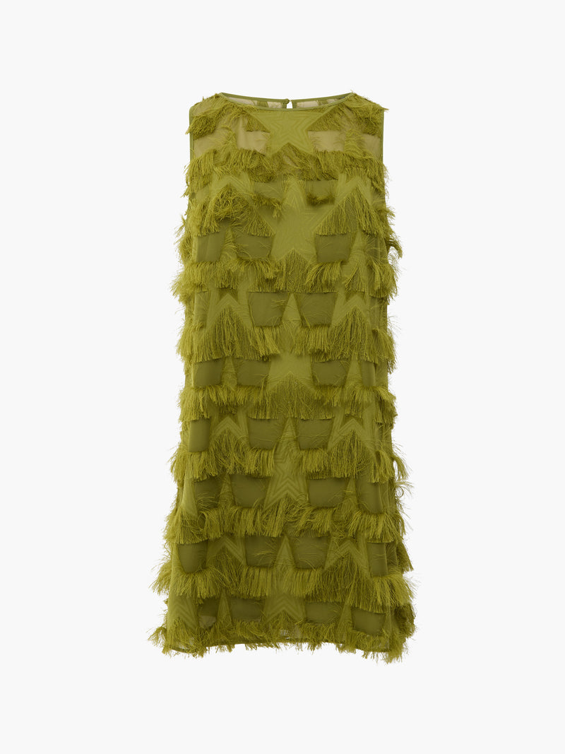 Miley Chiffon Star Fringe Mini Dress