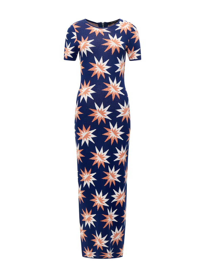 Imelda Star Jacquard Knit Dress