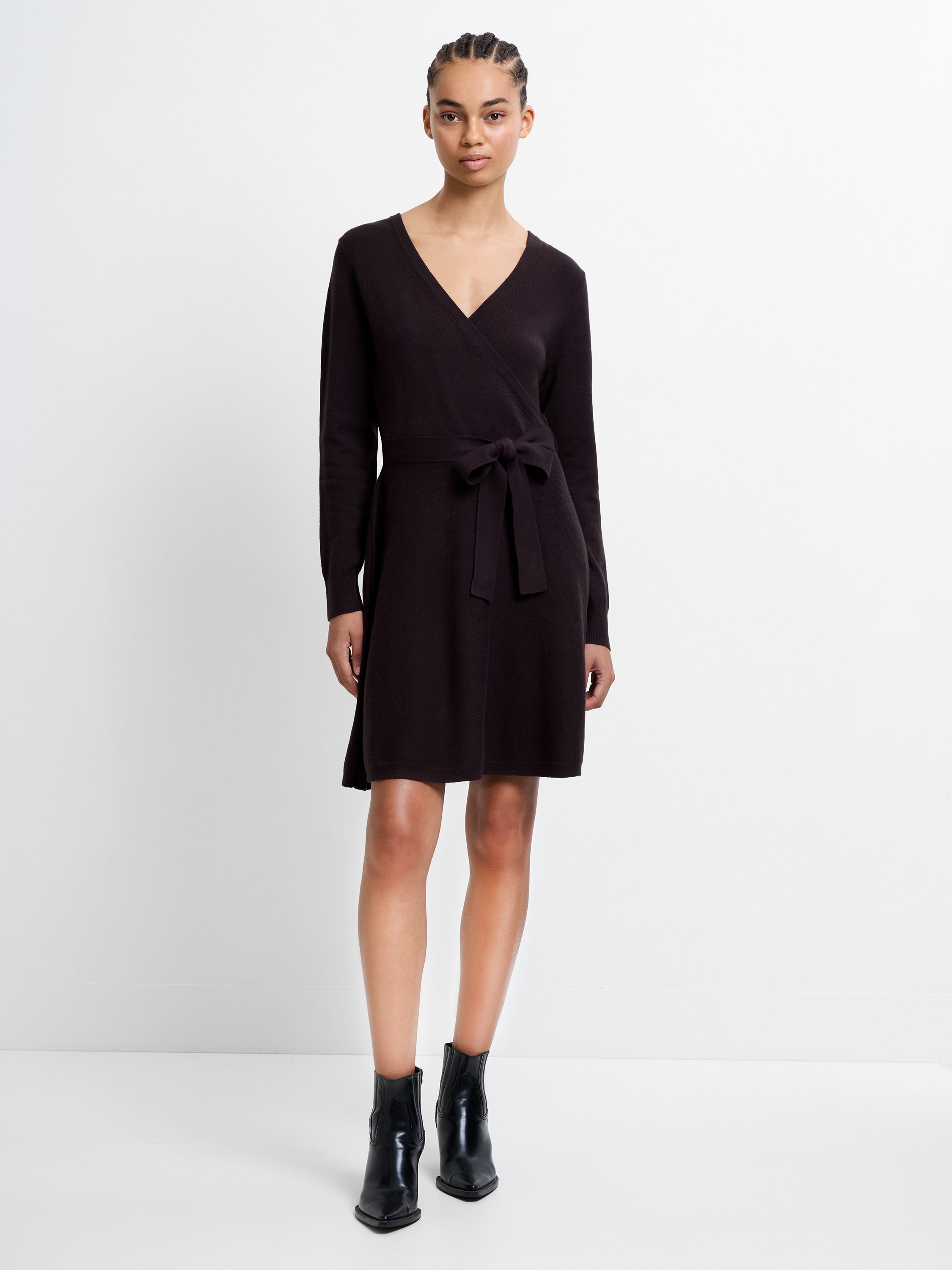 Babysoft Wrap Mini Dress