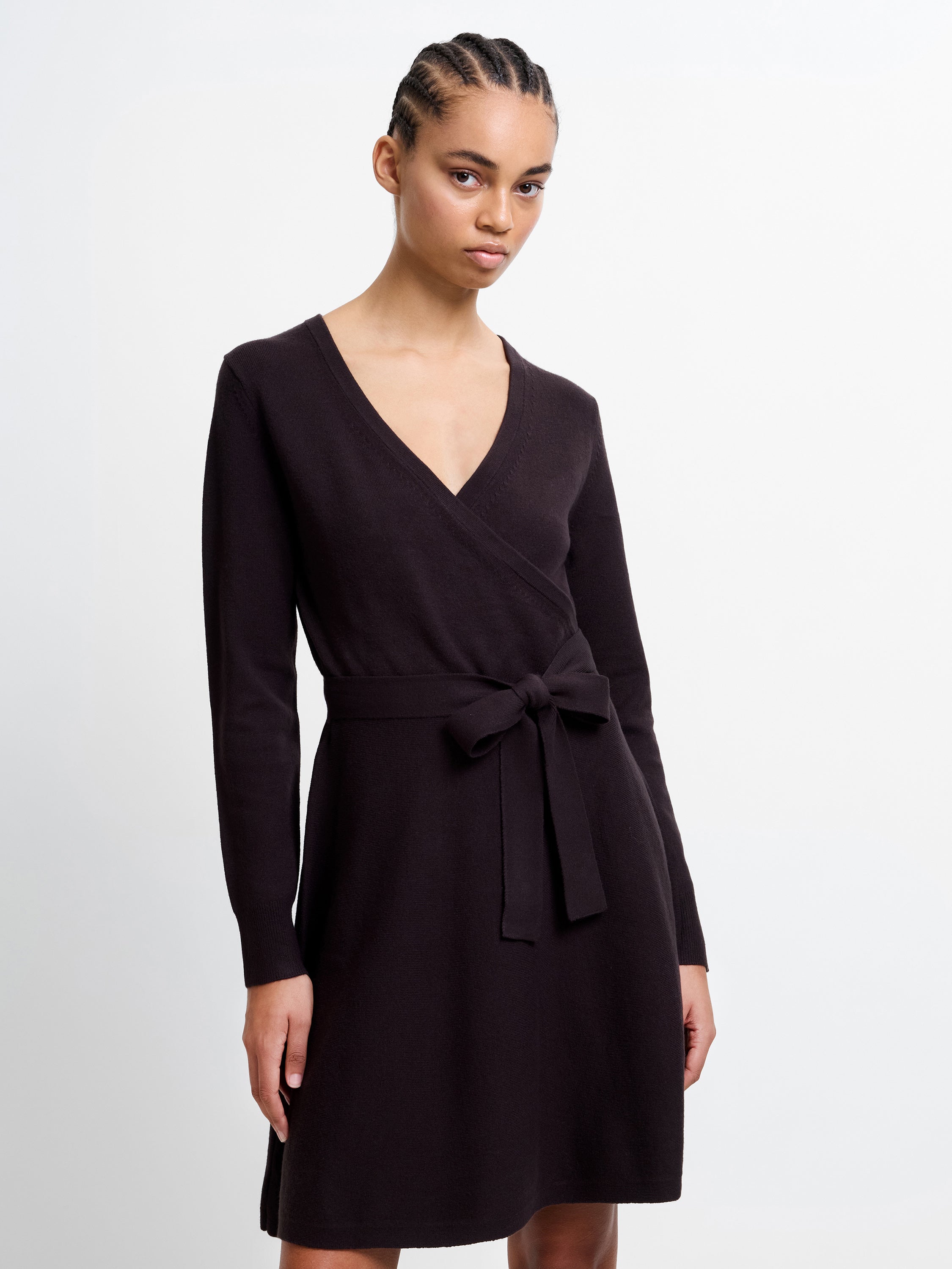 Babysoft Wrap Mini Dress