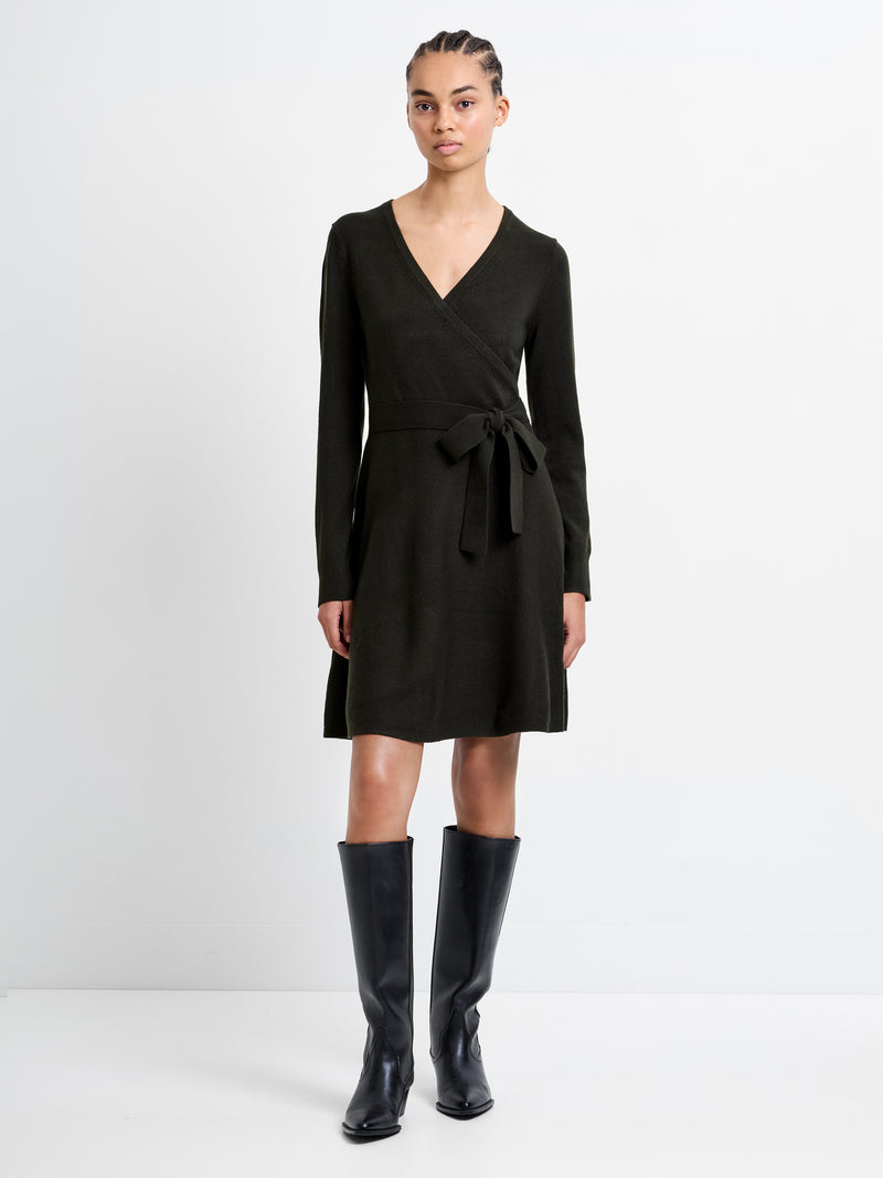 Babysoft Wrap Mini Dress