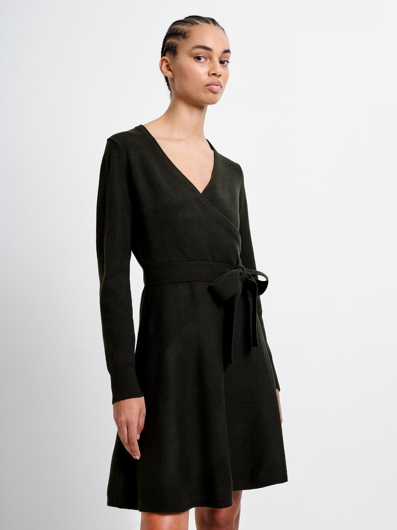 Babysoft Wrap Mini Dress