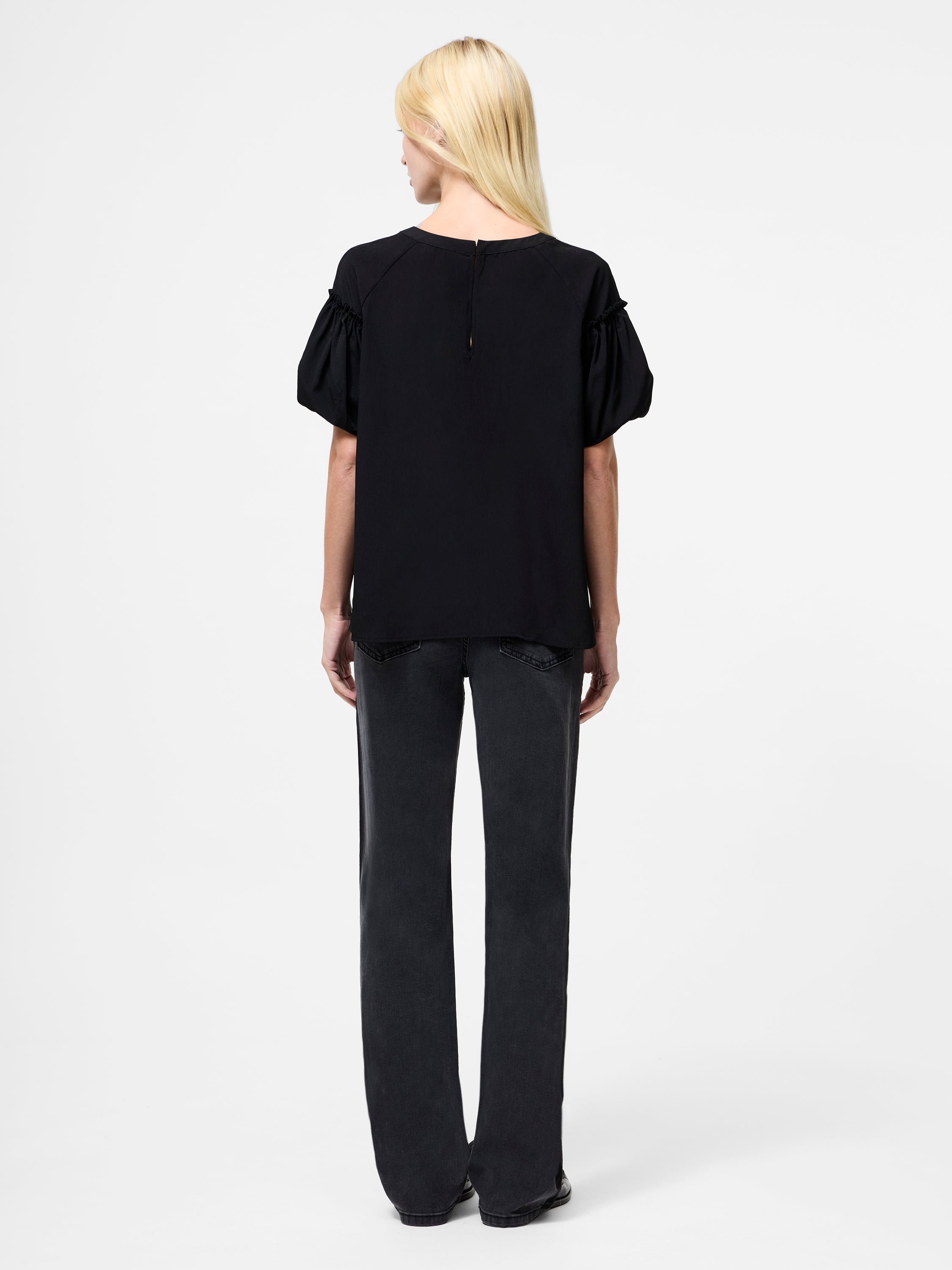 Crepe Light Puff Sleeve Top