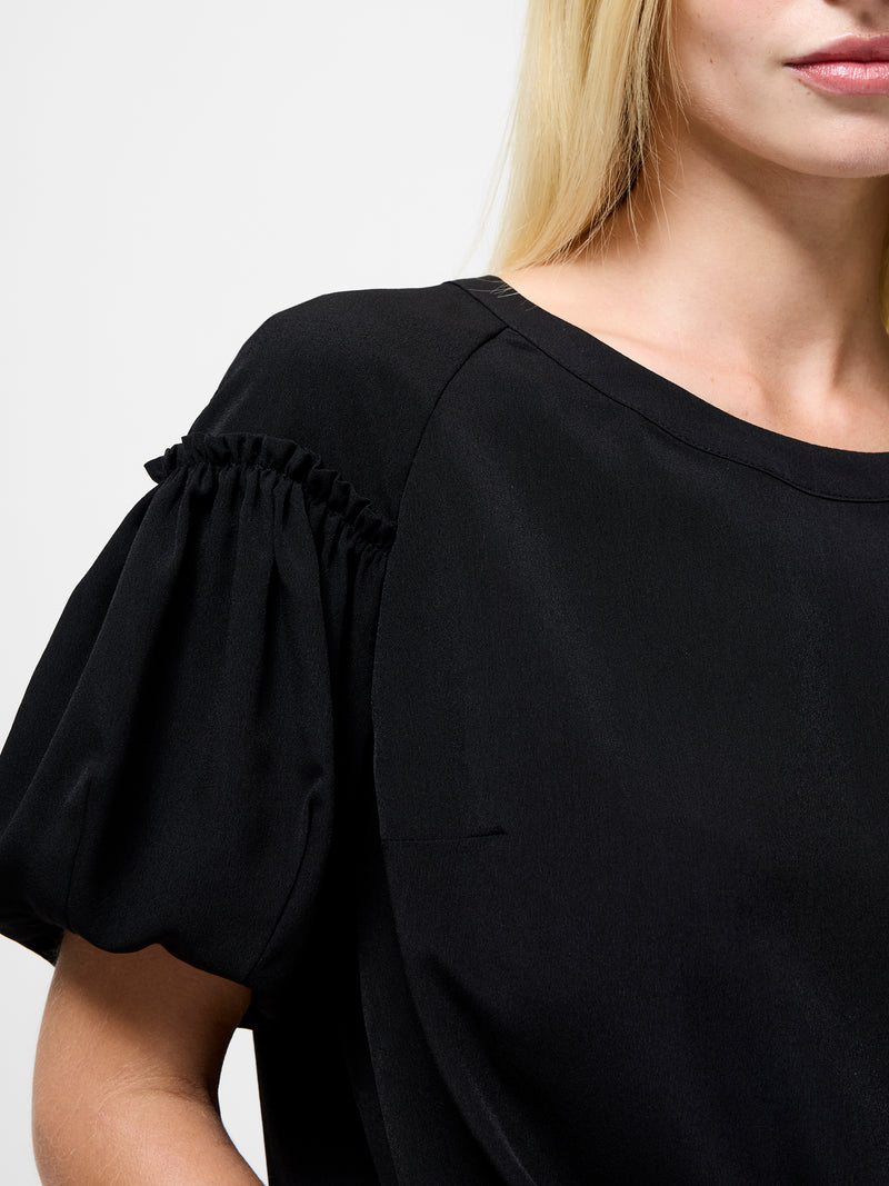 Crepe Light Puff Sleeve Top