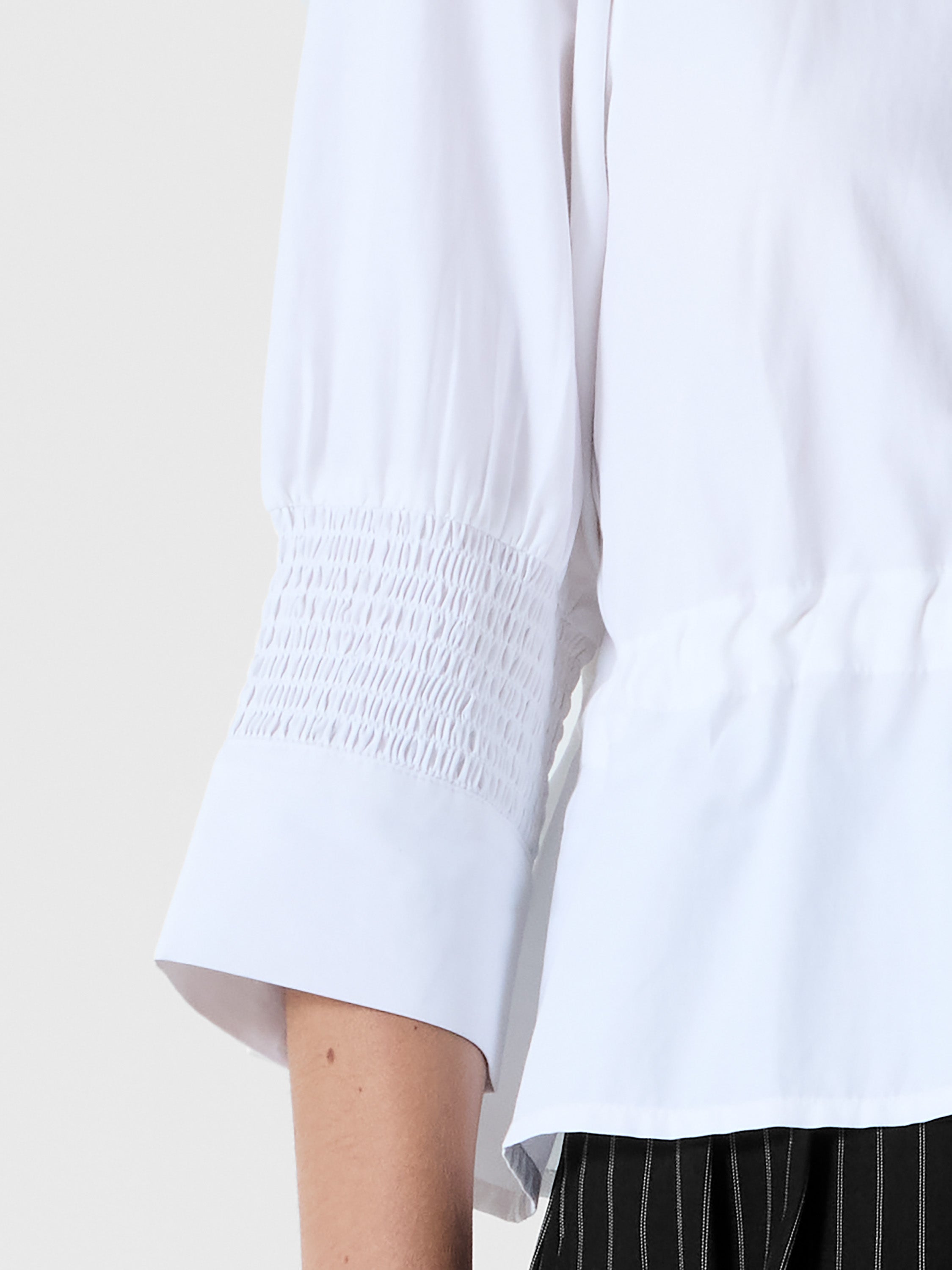 Era Poplin Collared Top