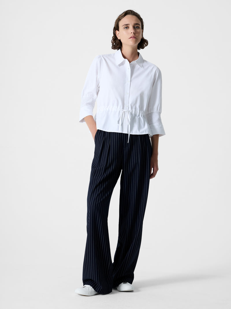 Era Poplin Collared Top