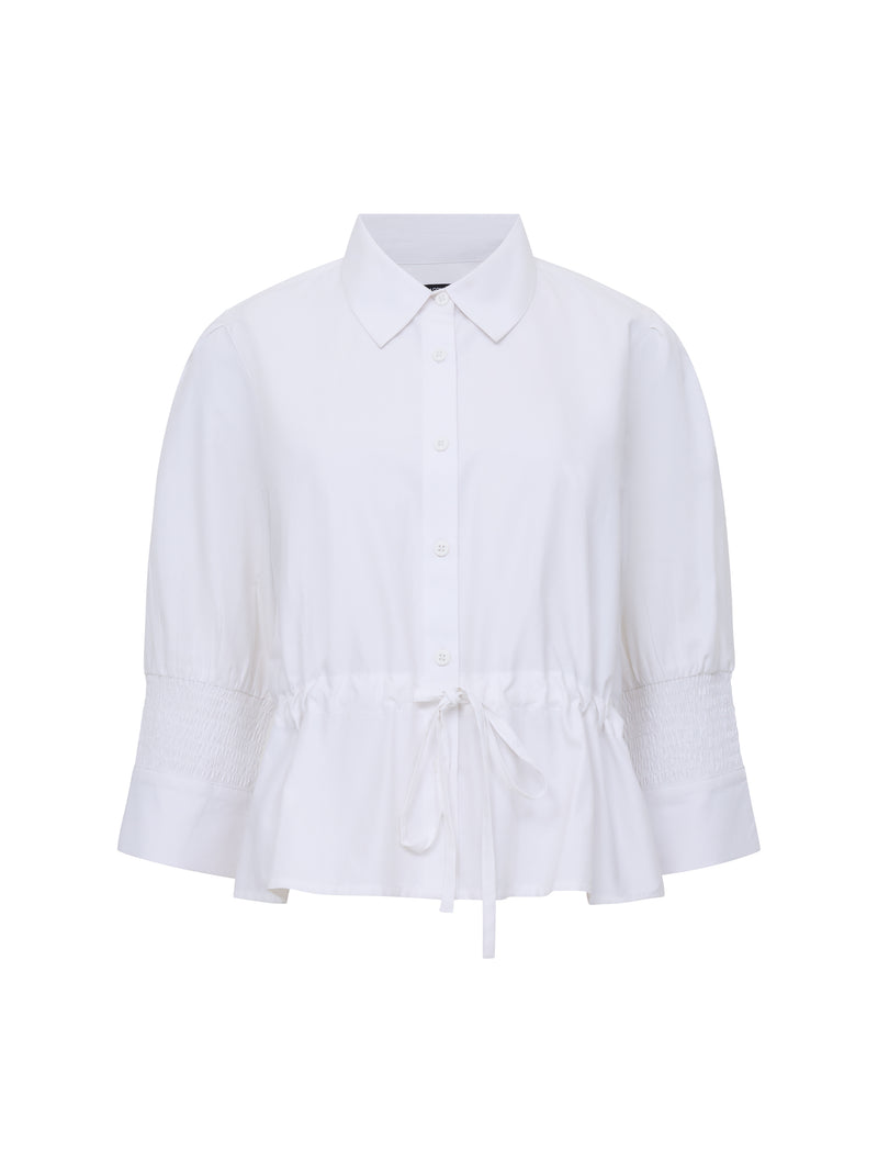 Era Poplin Collared Top