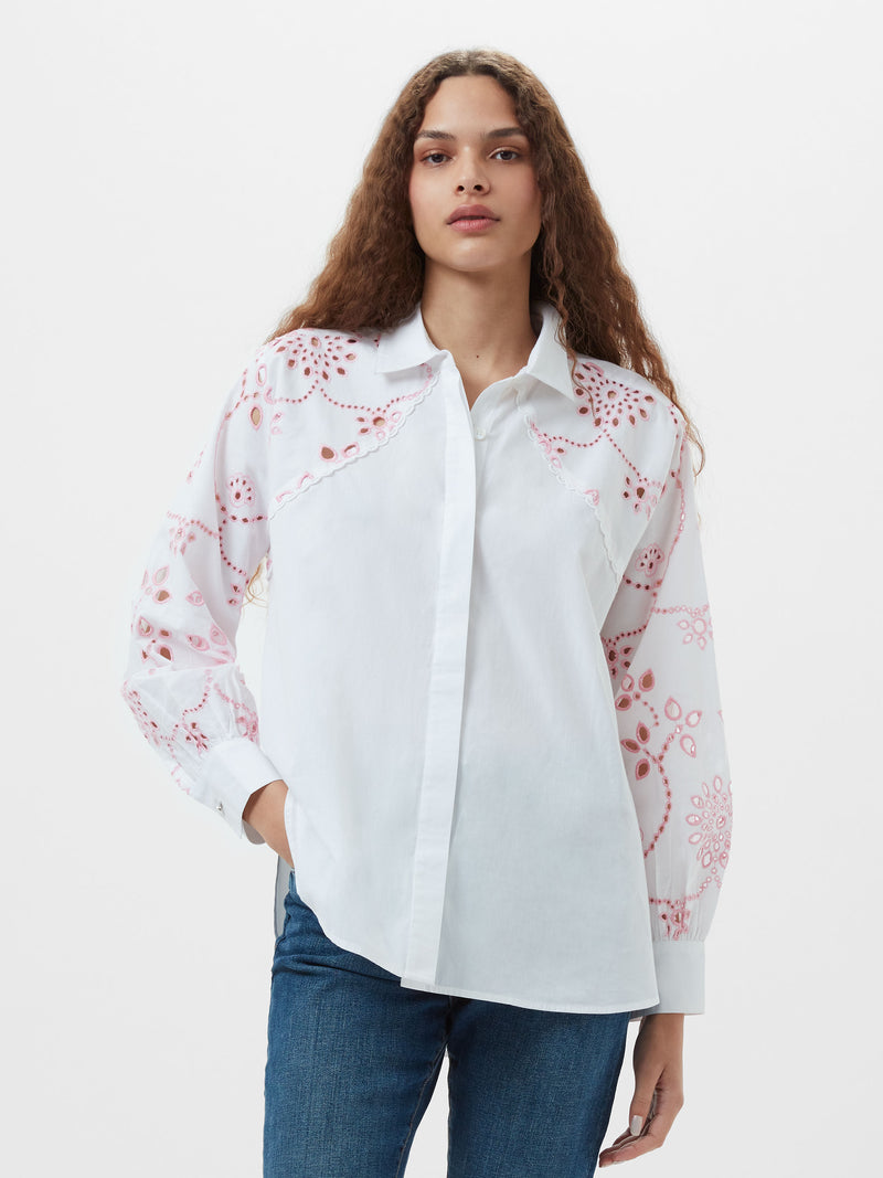 Cambria Cotton Embroidered Long Sleeve Shirt