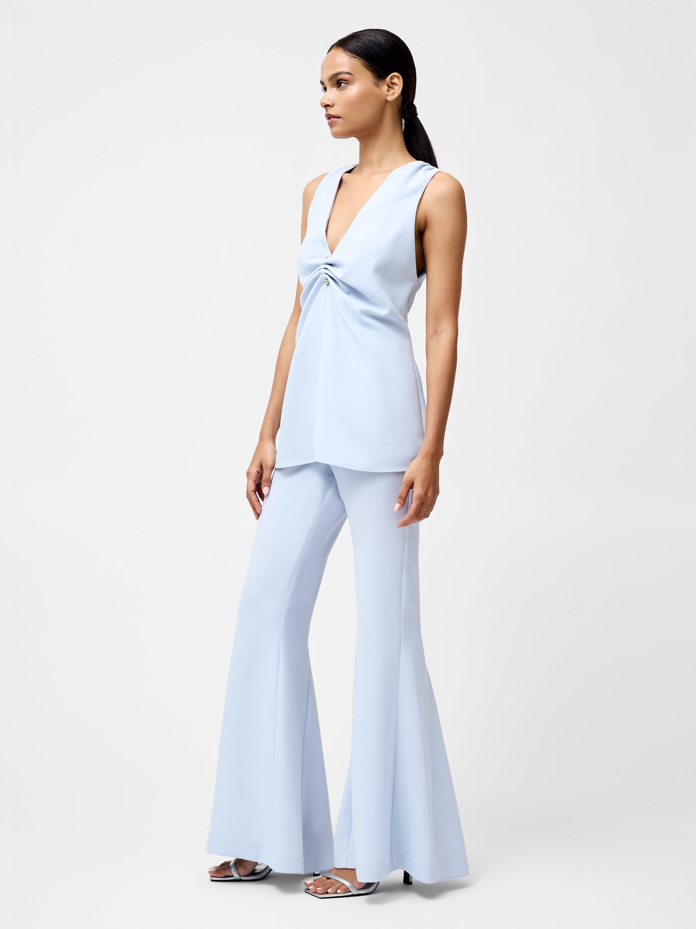 Arlette Sleeveless V Neck Top