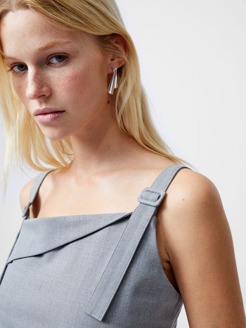 Franklin Ruched Strappy Buckle Top