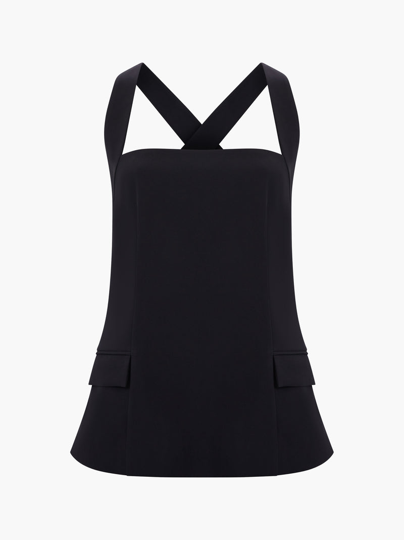 Harrie Tailored Cross Back Top