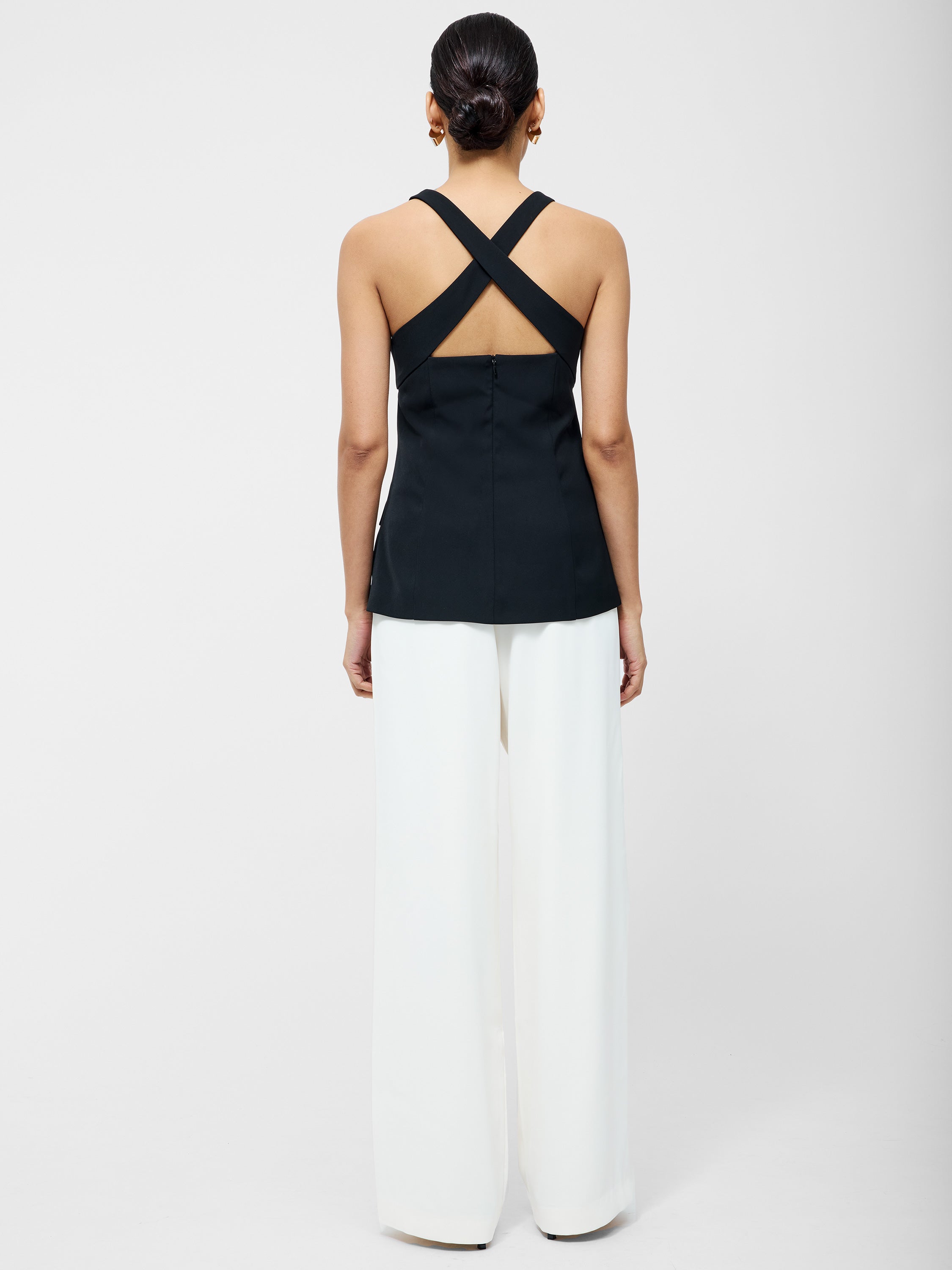 Harrie Tailored Cross Back Top