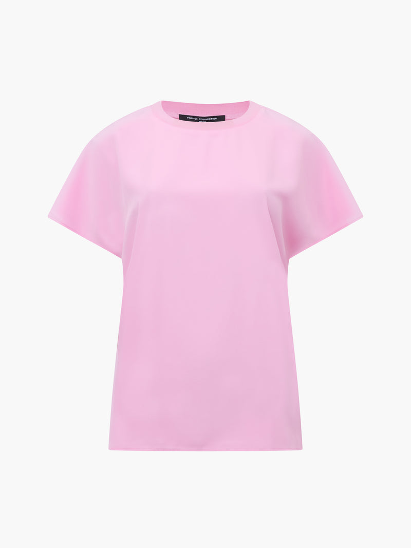 Capriana Crepe Crew Neck Top