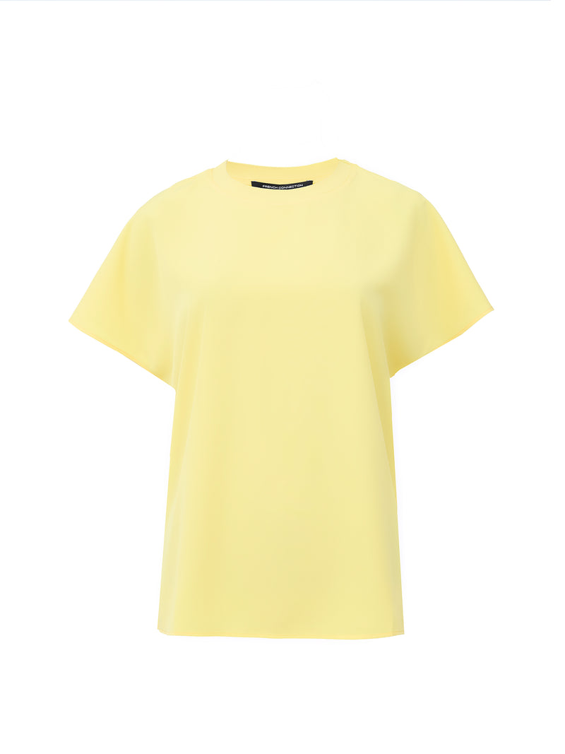 Capriana Crepe Crew Neck Top