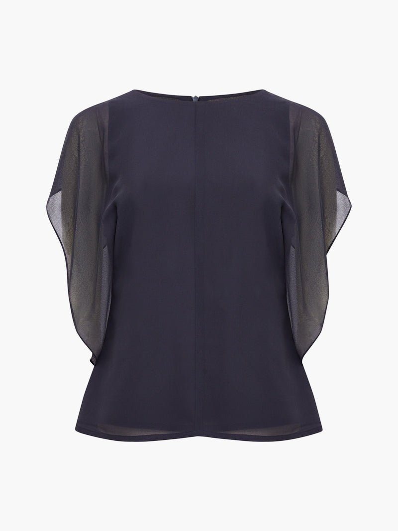 Eden Georgette Flutter Sleeve Top