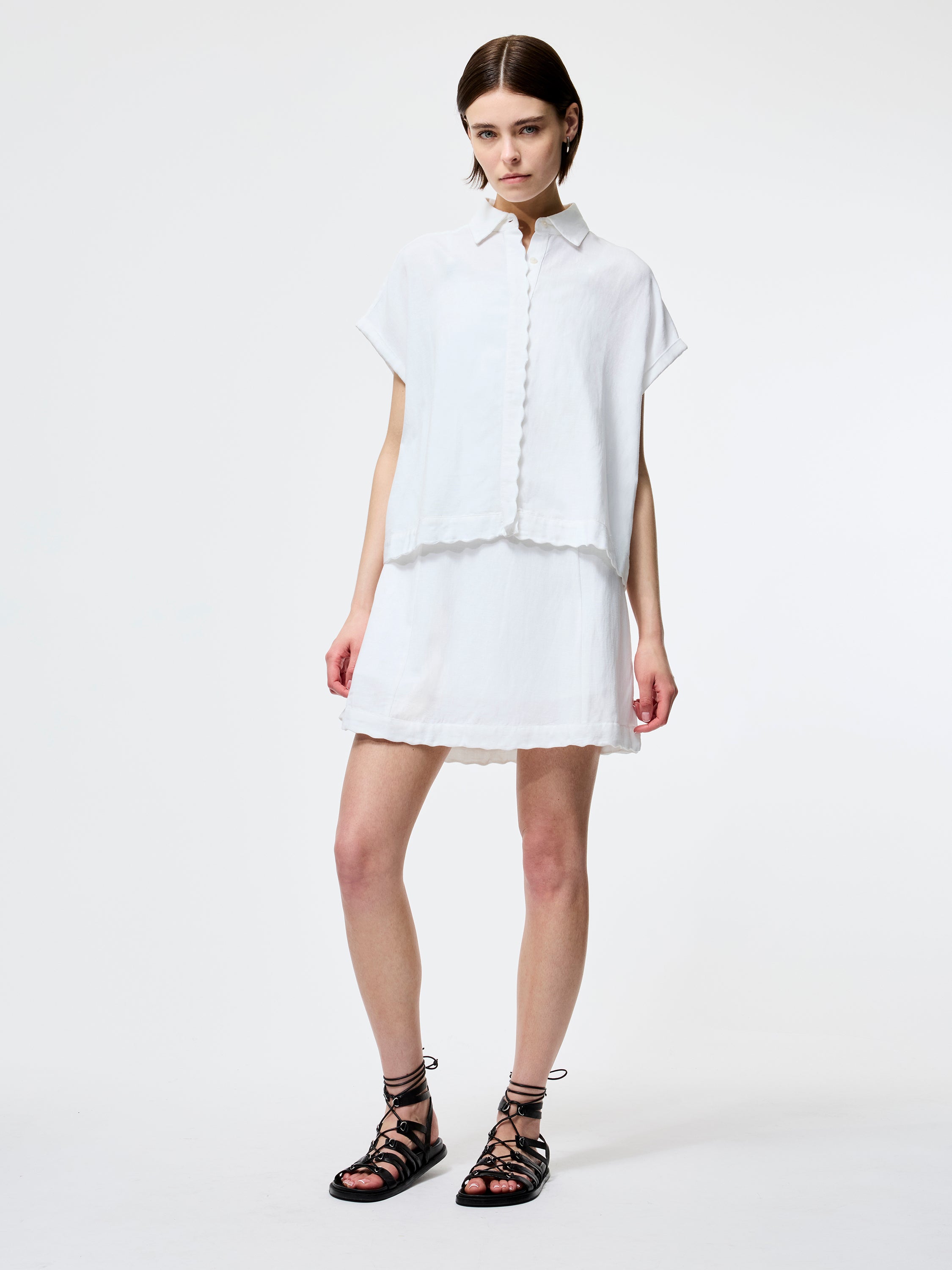 Ariette Linen Short Sleeve Shirt