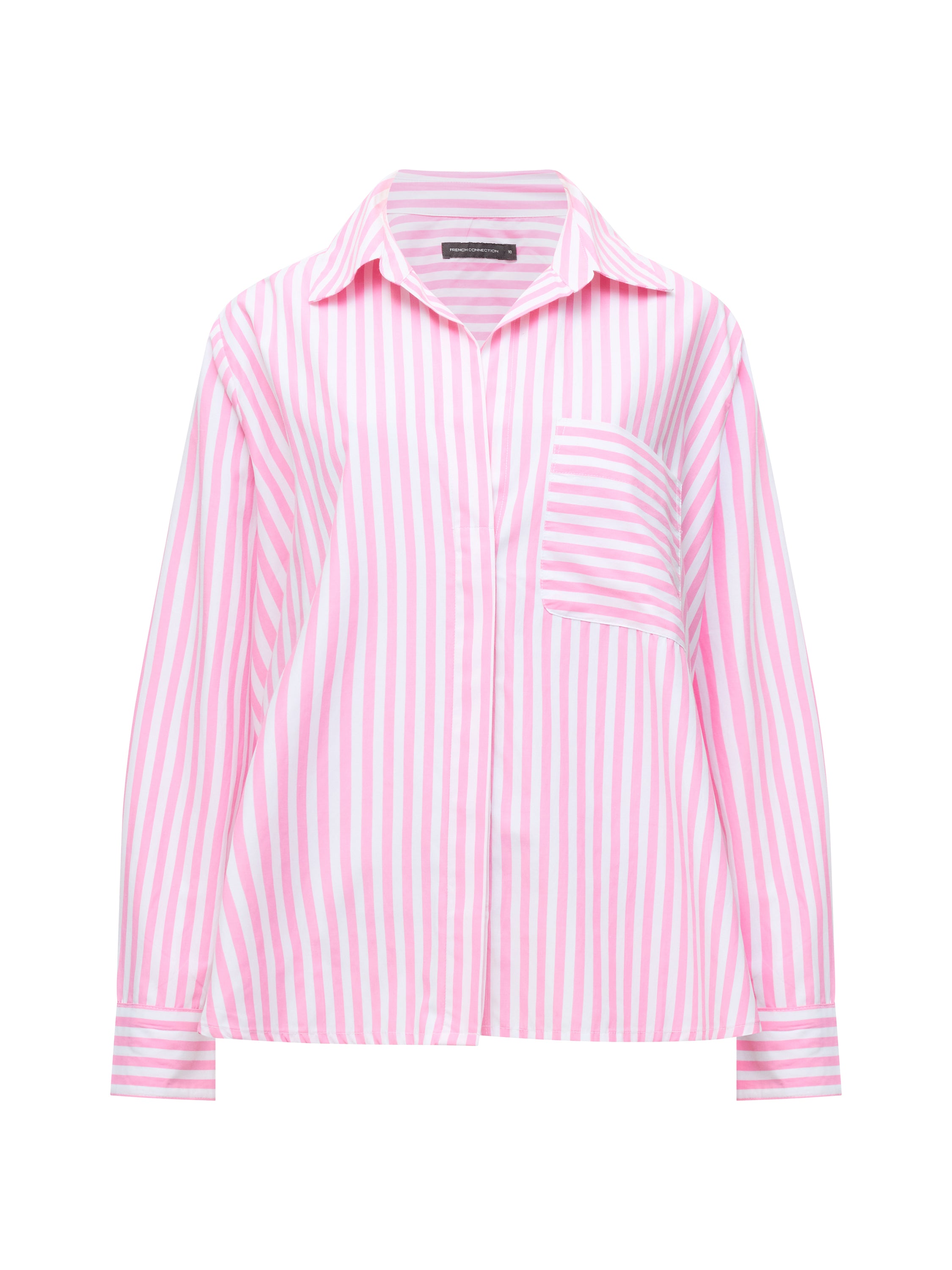 Stripe Relaxed Popover Shirt
