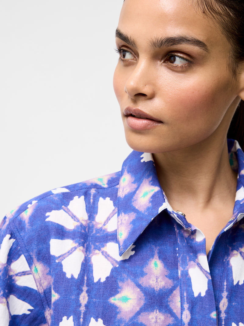 Dory Linen Blend Short Sleeve Shirt