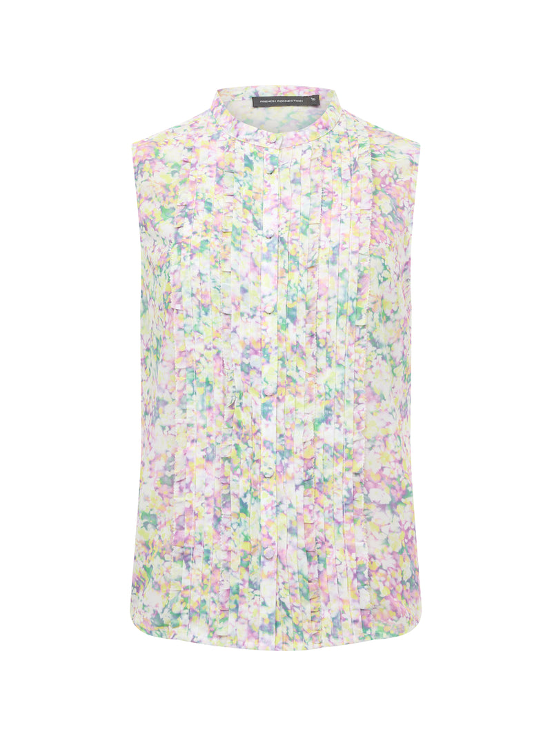 Donna Ruffle Sleeveless Top