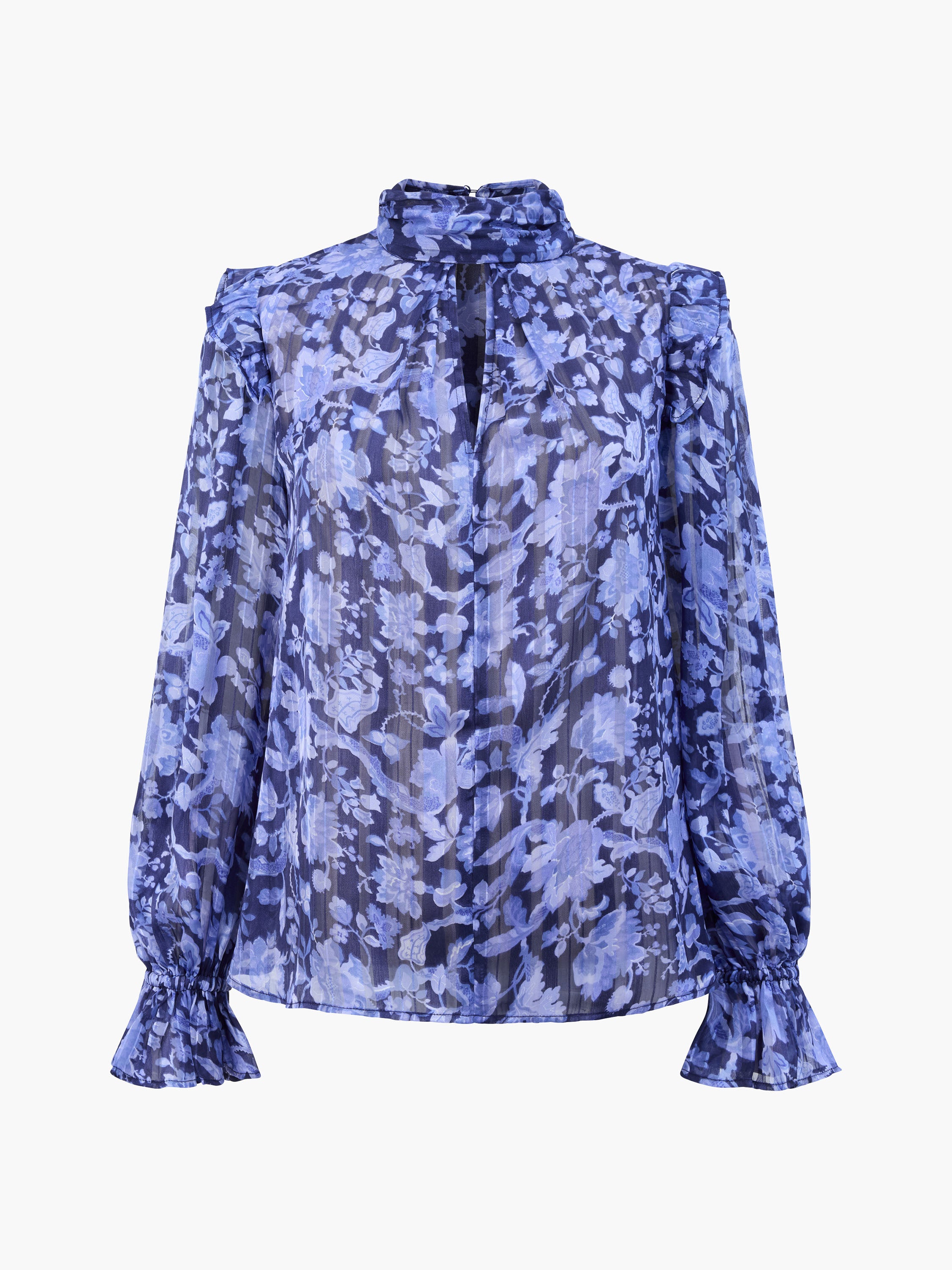Cynthia Frill Long Sleeve Top