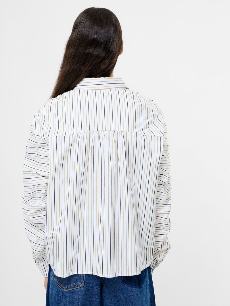 Cambria Stripe Cotton Button Down Shirt