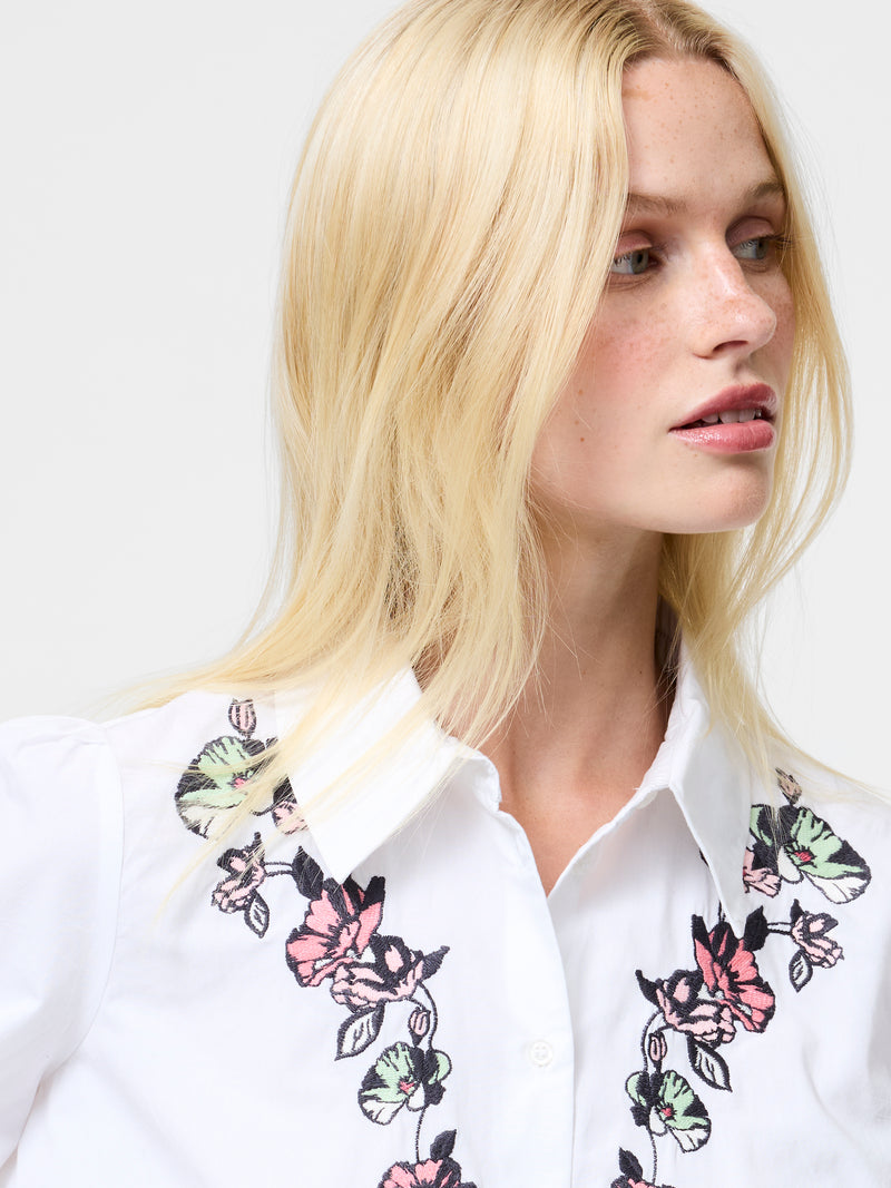 Cambria Ellie Embroidered Button Down Shirt