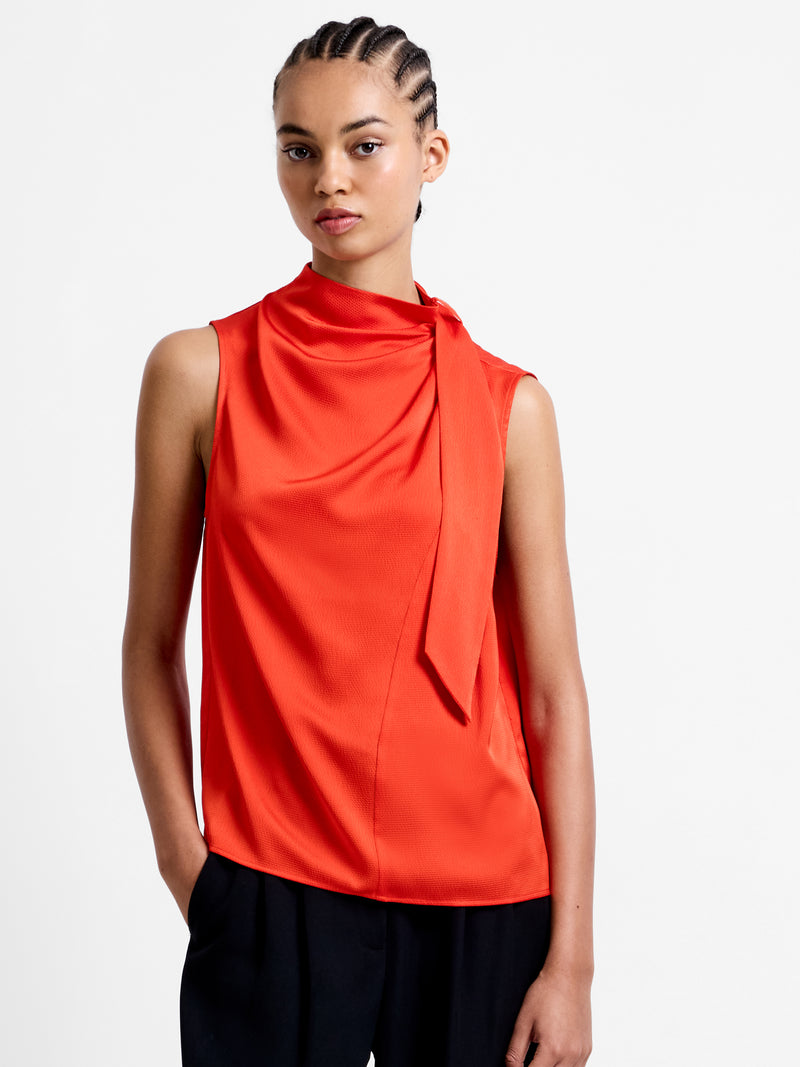 Eliza Satin Drape Top