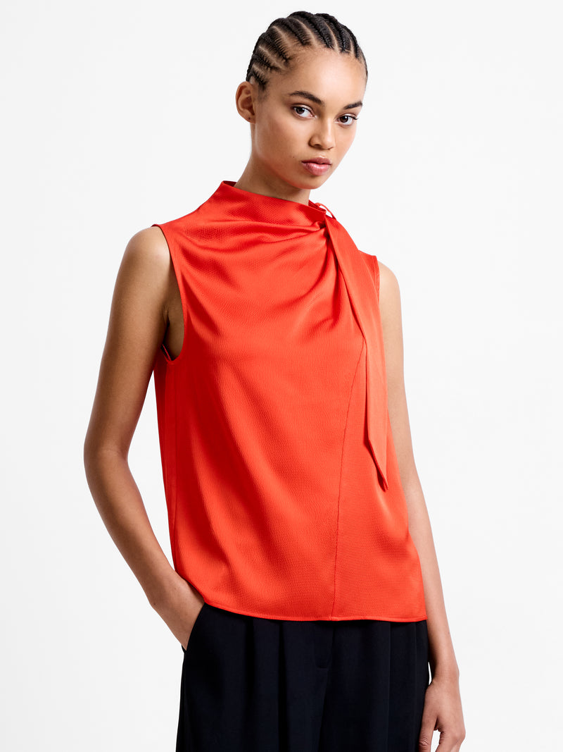 Eliza Satin Drape Top