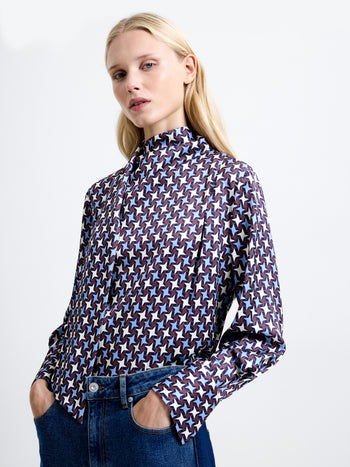 Gloria Dolly Long Sleeve Scarf Blouse