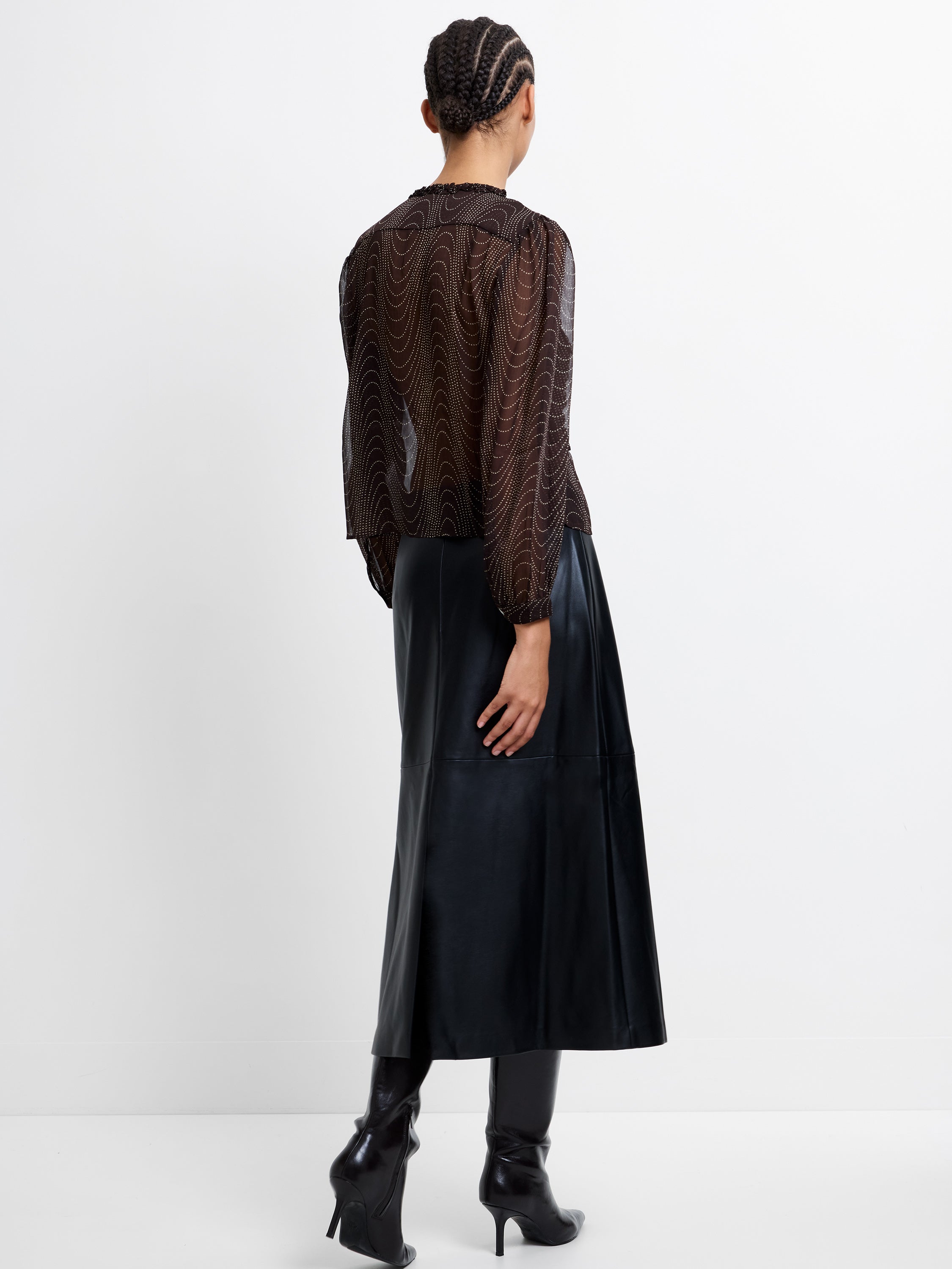 Grace Ruffle Long Sleeve Top