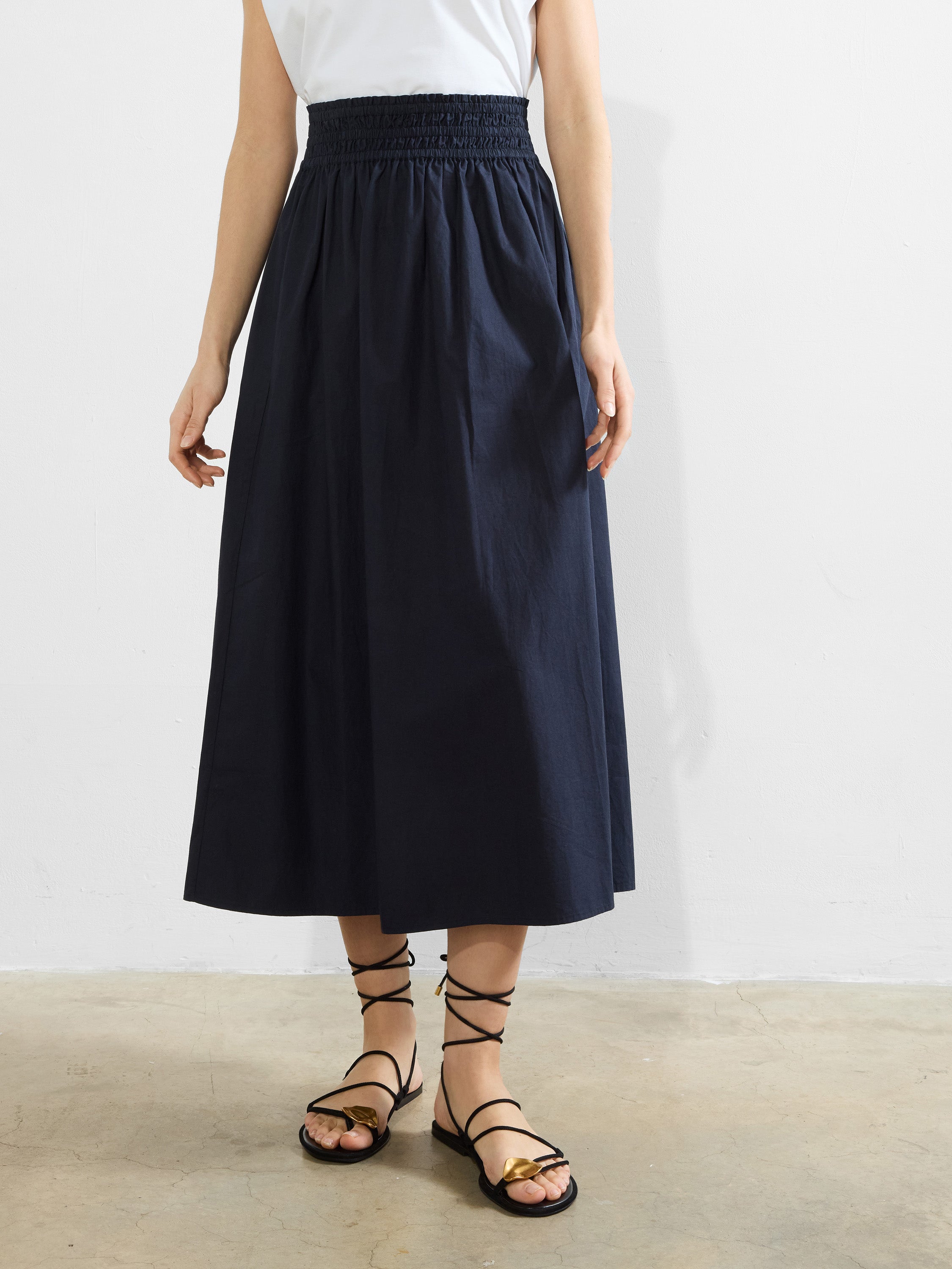 Barletta Poplin Square Skirt