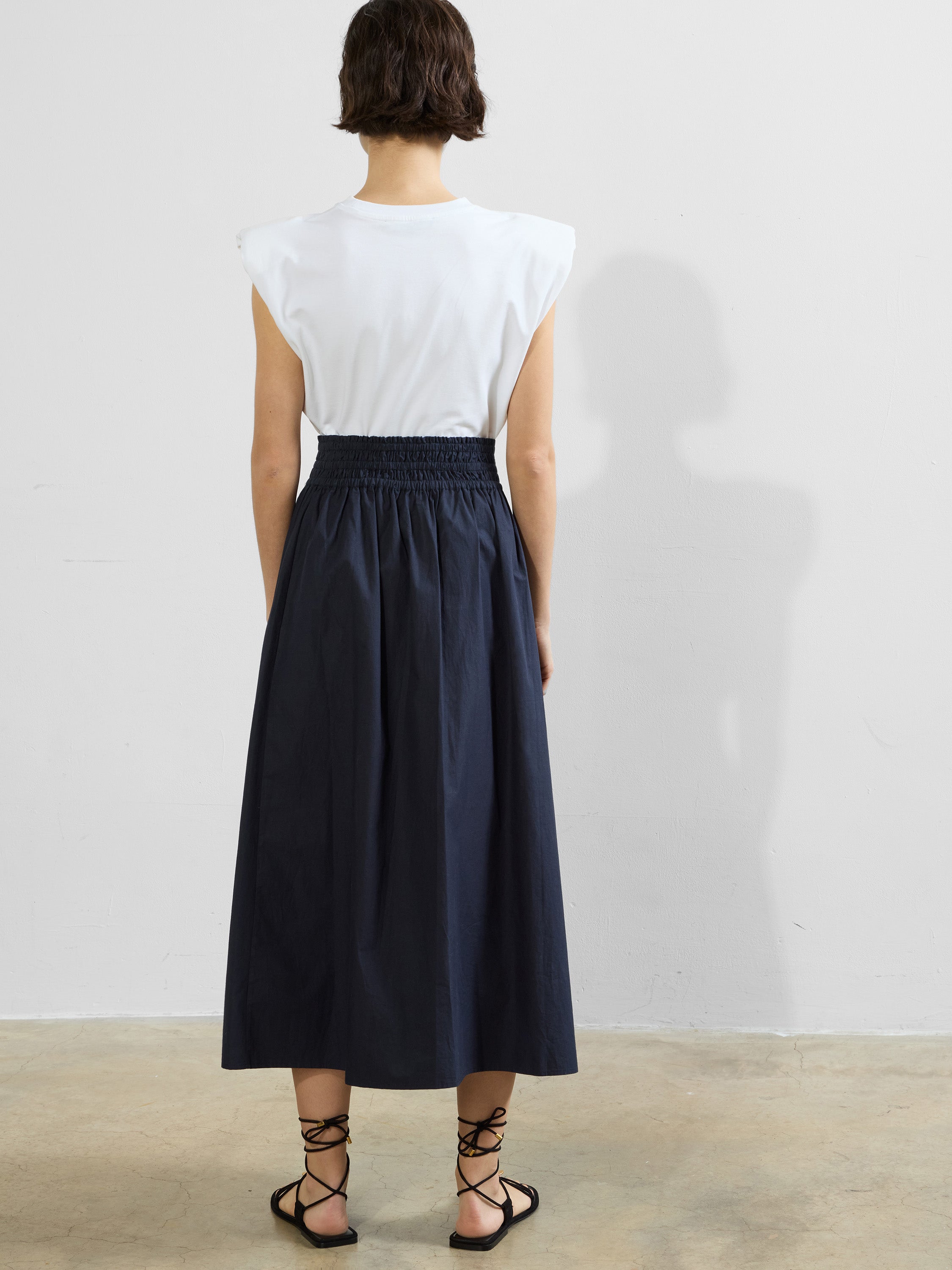 Barletta Poplin Square Skirt