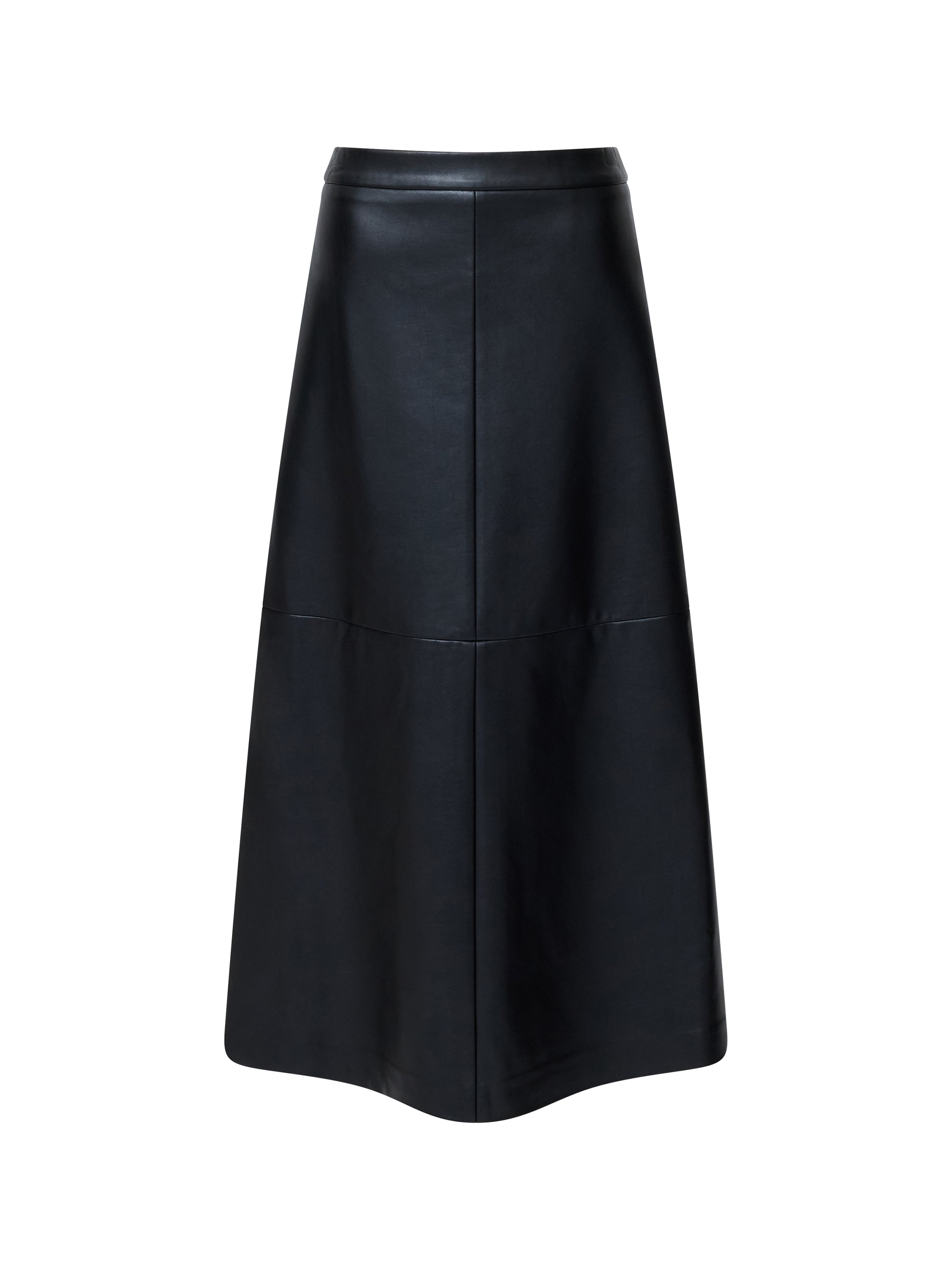 Crolenda PU Midi Skirt