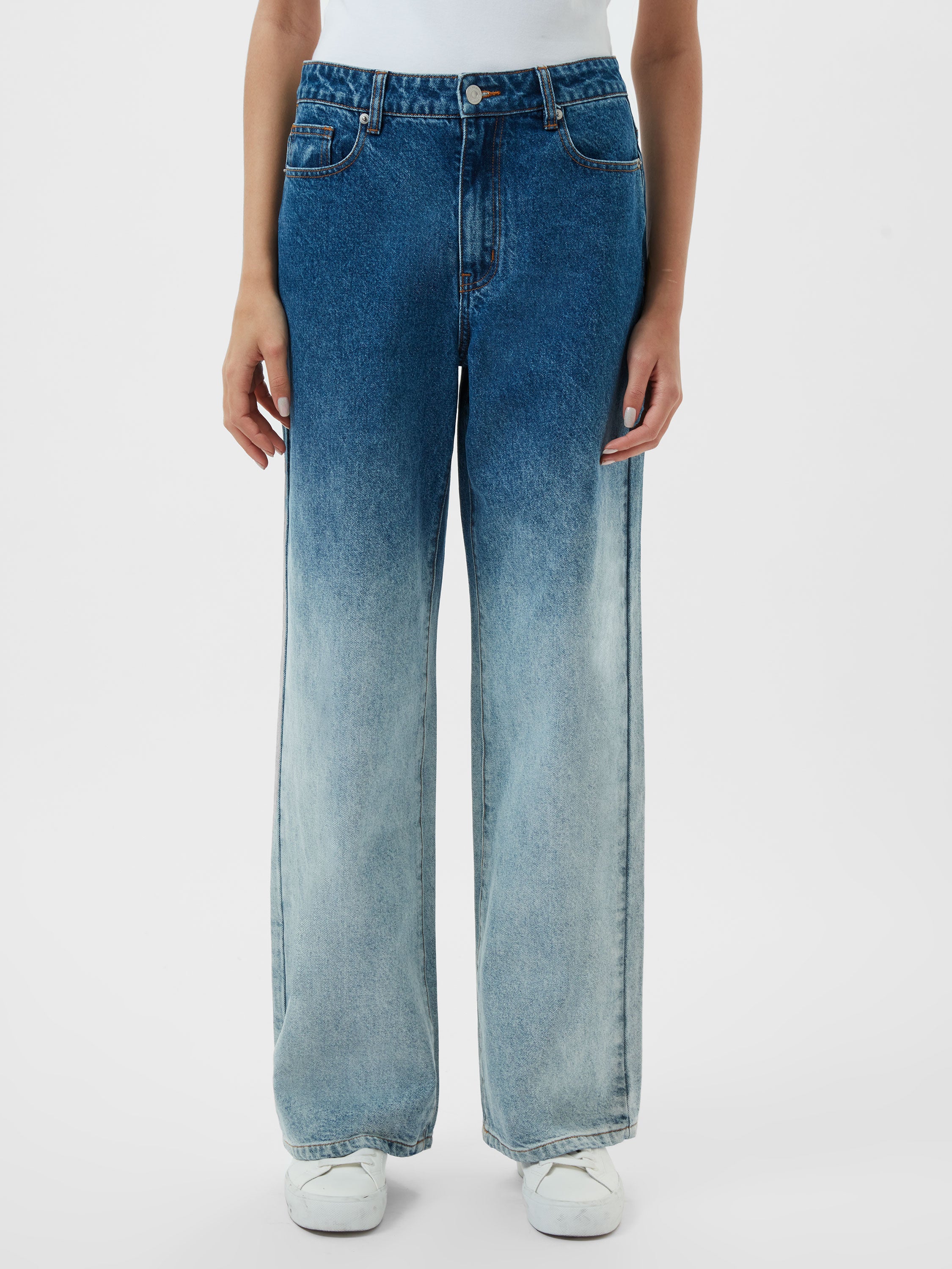 Dallas Denim Ombre Wide Leg Jeans