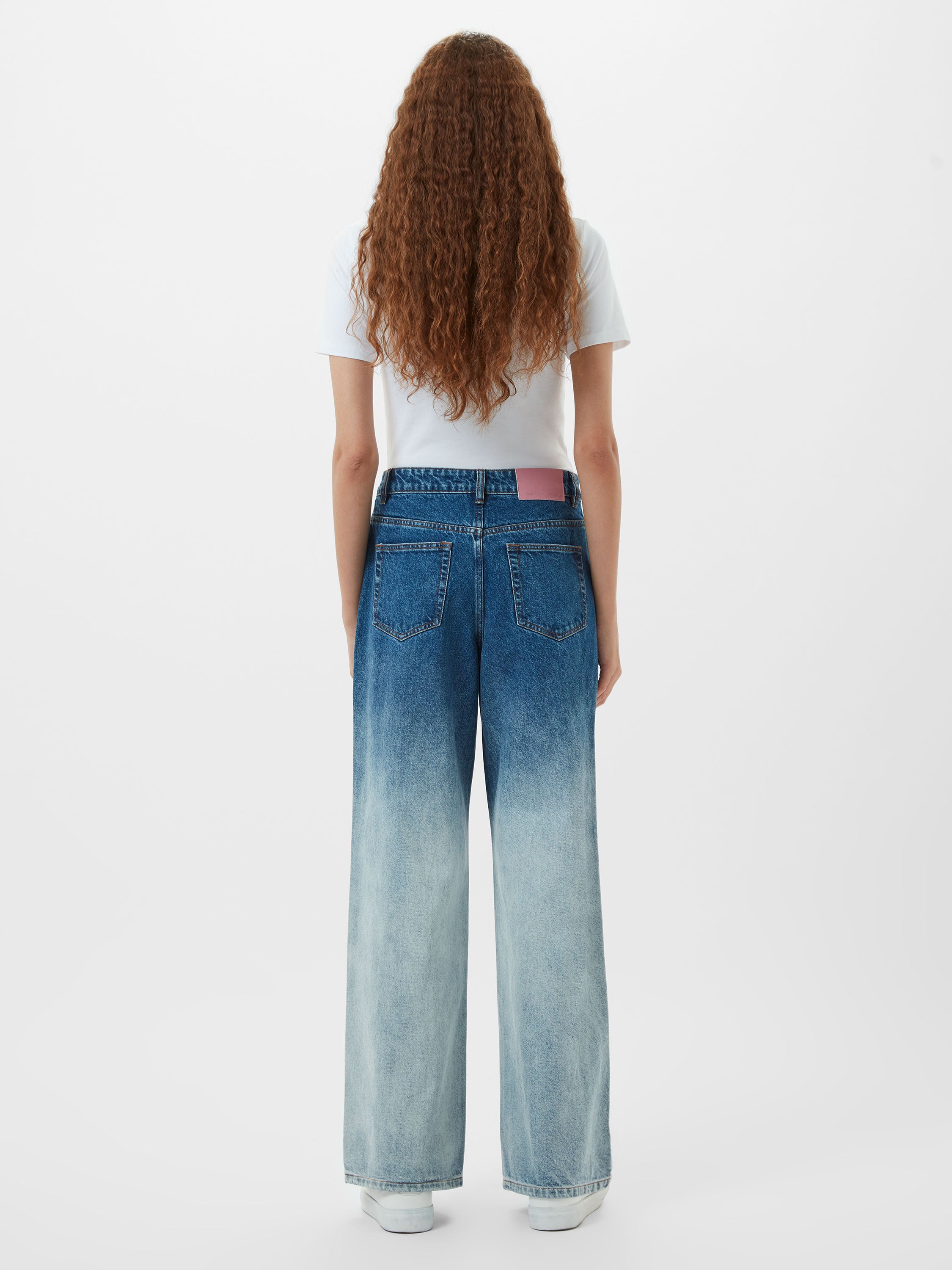 Dallas Denim Ombre Wide Leg Jeans